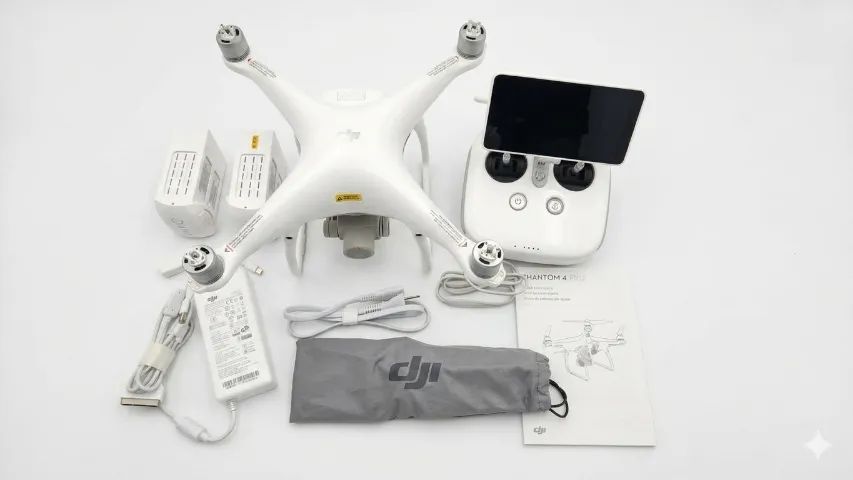 Drone Dji Phantom 4 Pro+ V2 4k Sensor 1 Pol 2 Baterias Tela