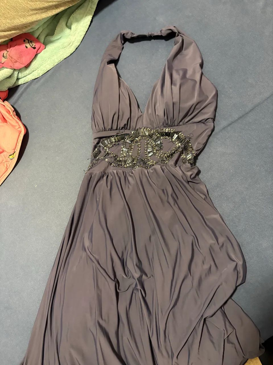 Vestido azul petróleo  - Foto 3