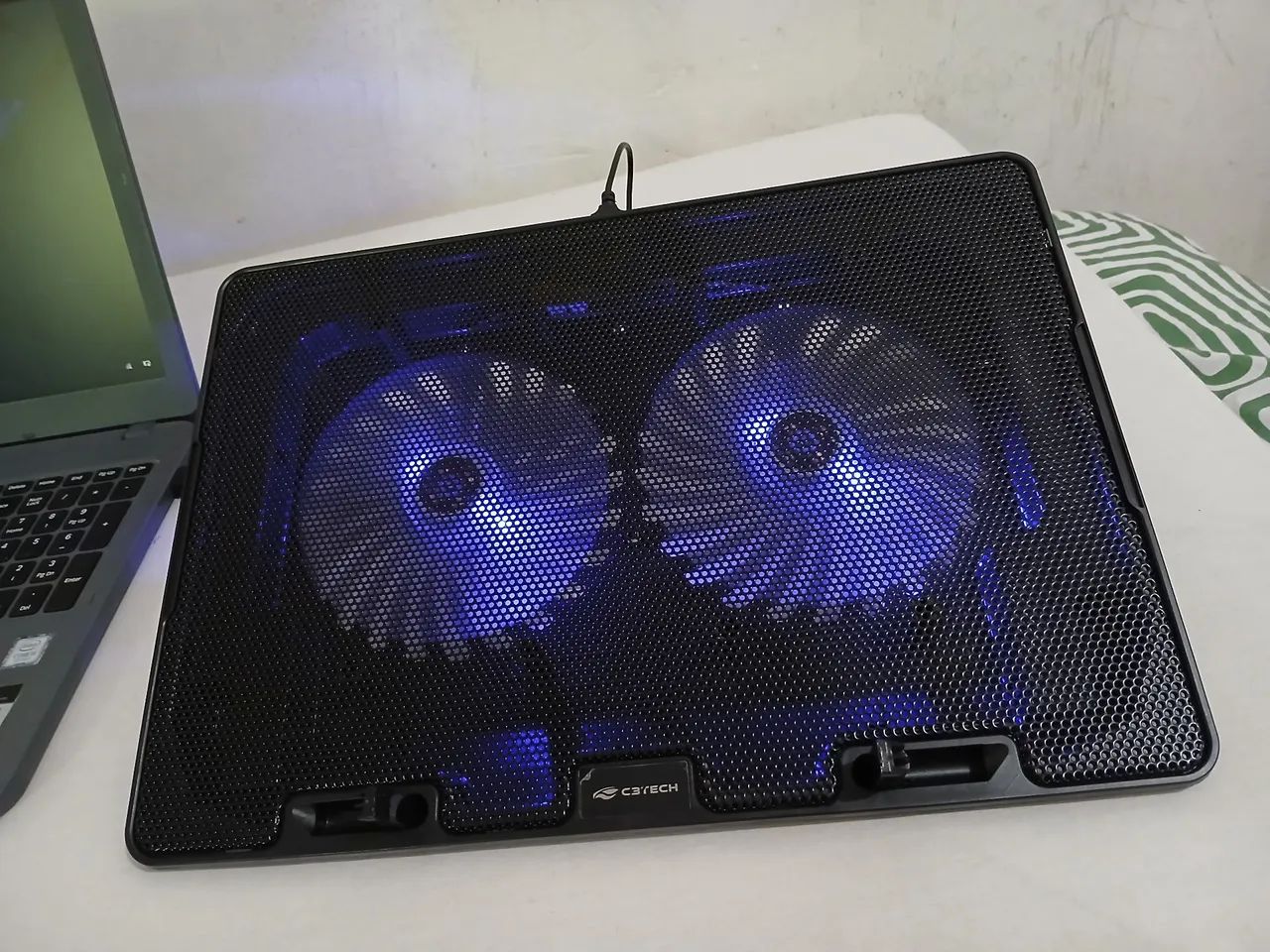 Suporte para Notebook com Cooler e LED - Entrega Grátis