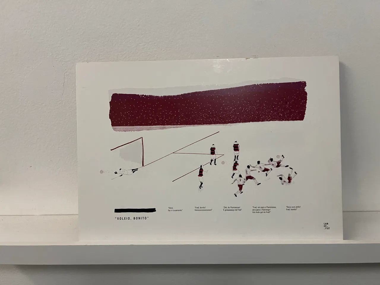 Quadro Fluminense voleio do Fred
