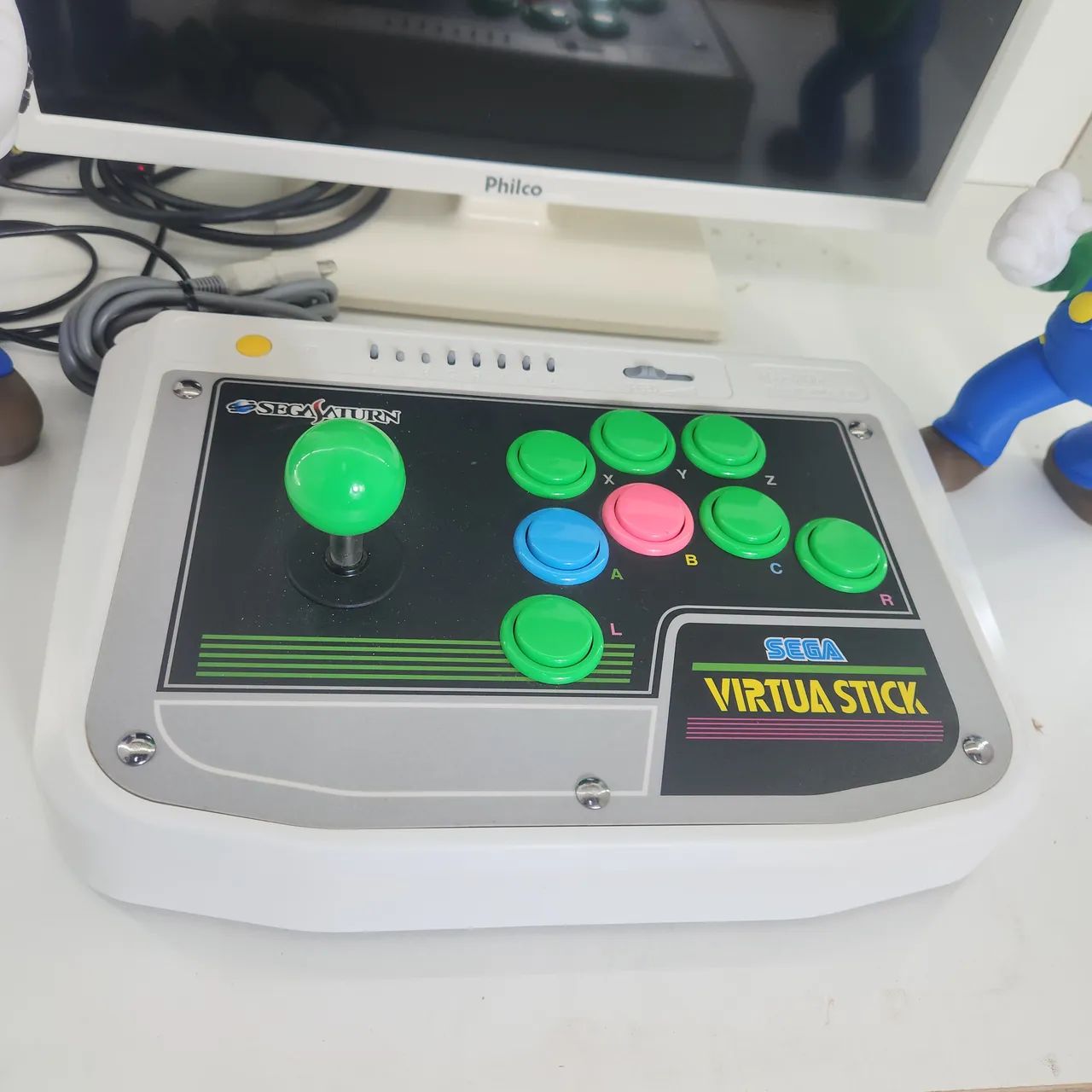 Controle arcade original Sega saturno  - Foto 2