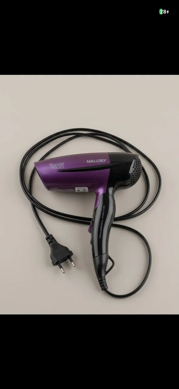 Secador de cabelo para viagem 
