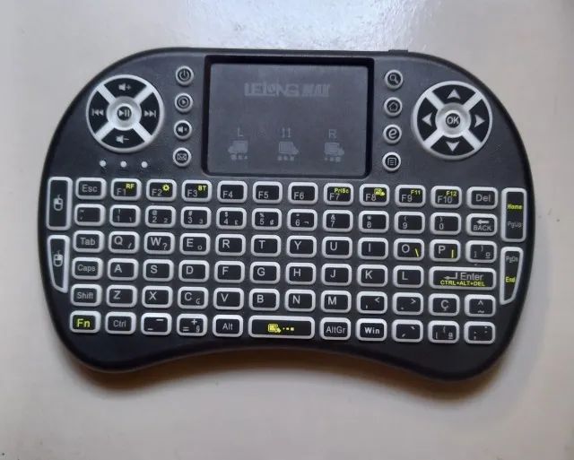Mini Teclado Wireless com Touchpad - Para PC, Notebook e Smart TV