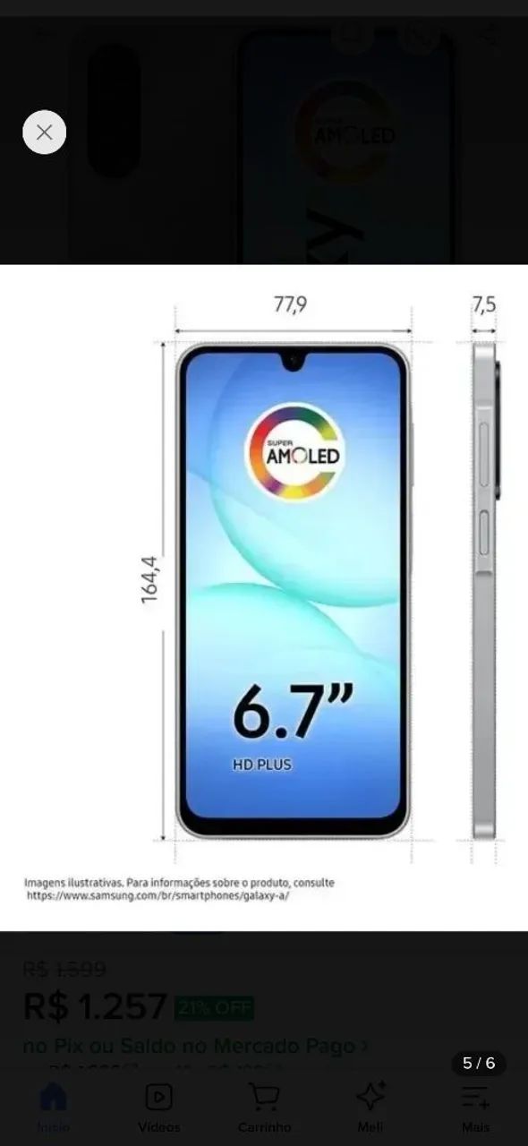 SANSUNG GALAXY A17 128gb 8GB RAM TELA AMOLED