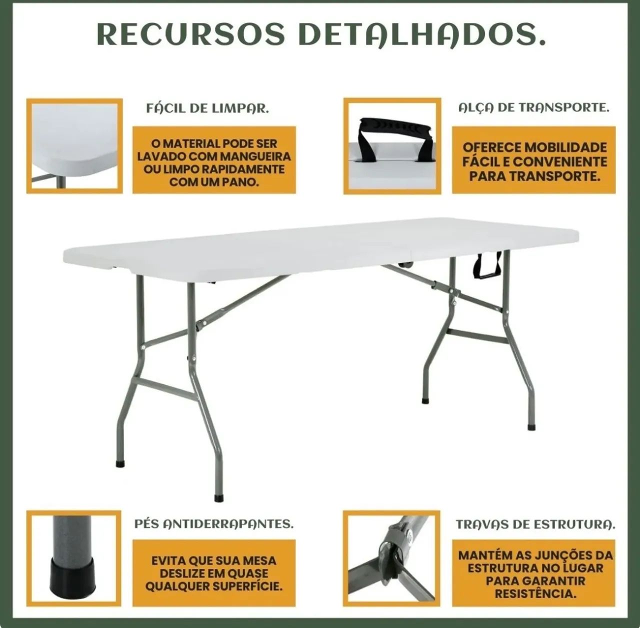 Mesa dobrável  - Foto 2