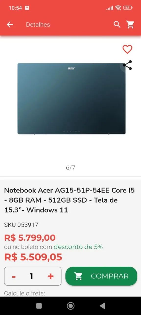 Vendo notebook 3 meses de uso estou vendendo pq comprei um pc - Foto 4