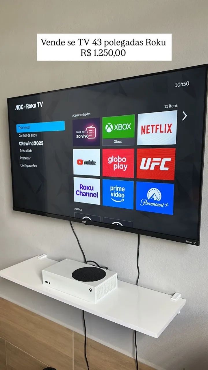 SMART TV ROKU 43 polegadas 