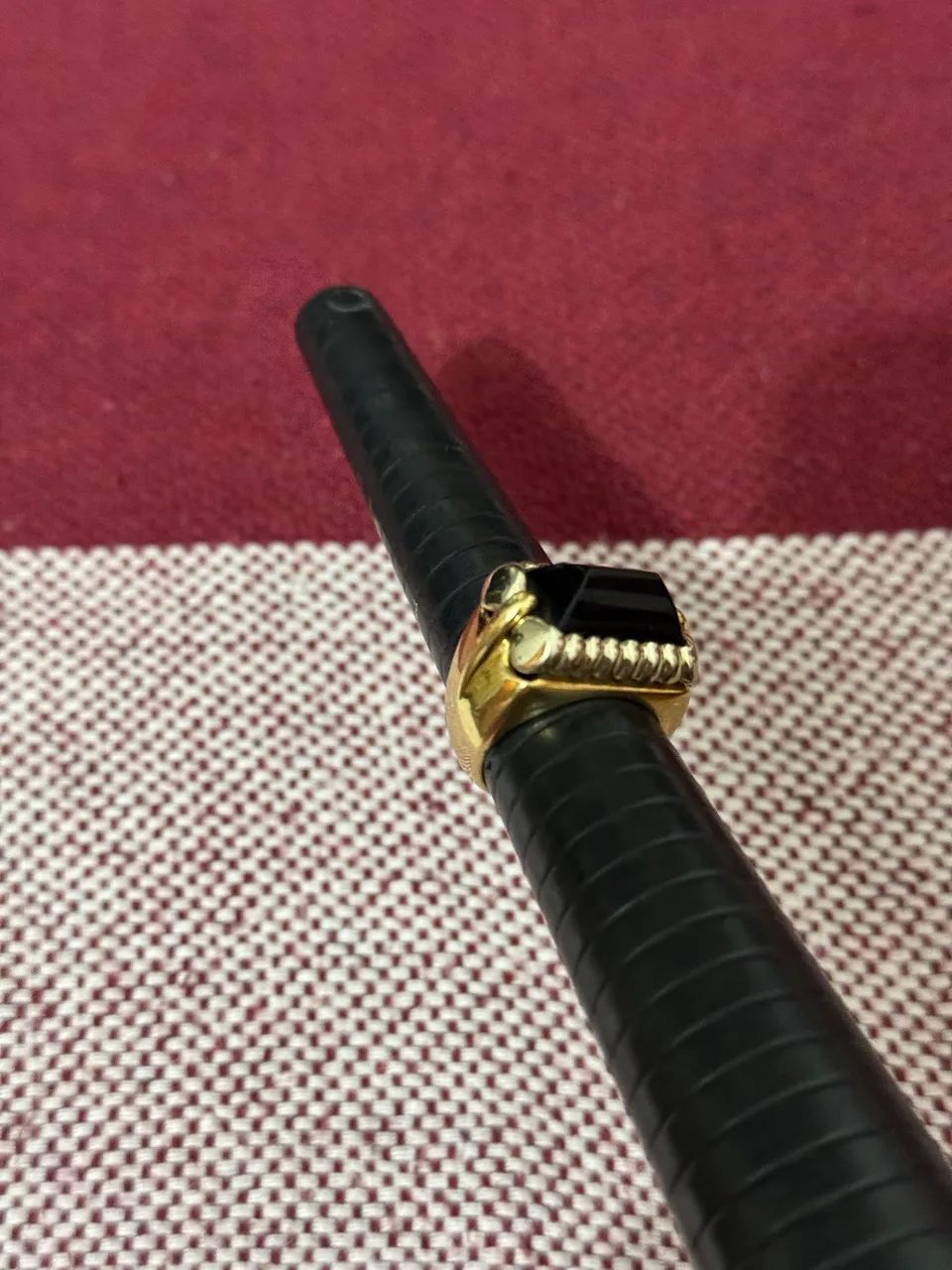 Anel ouro 18k 750 maciço  - Foto 5