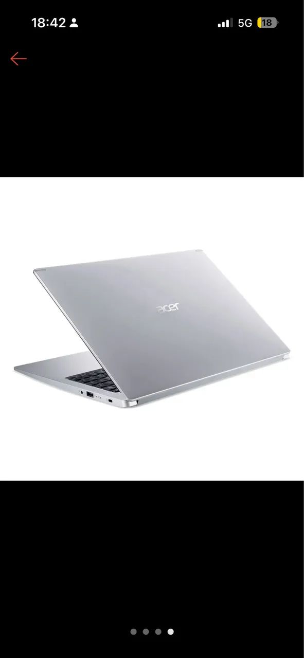 Vendo notebook acer 