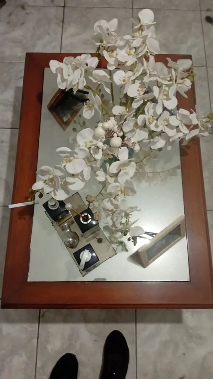 Mesa de centro espelhada