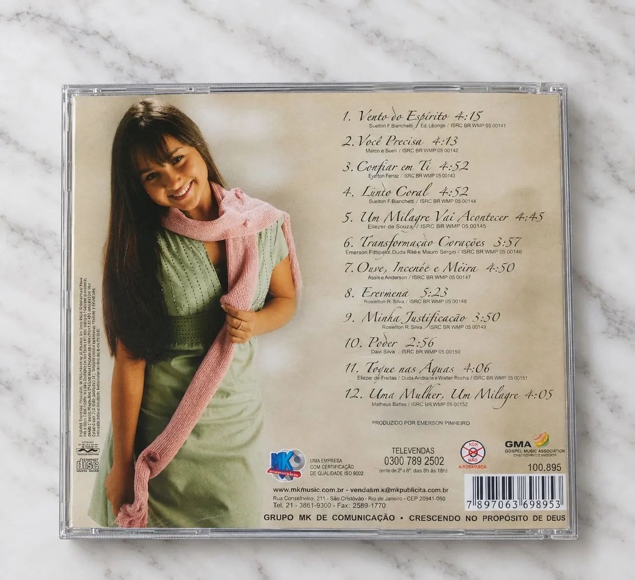 Cd Bruna karla - Vento Do Espírito  - Foto 2