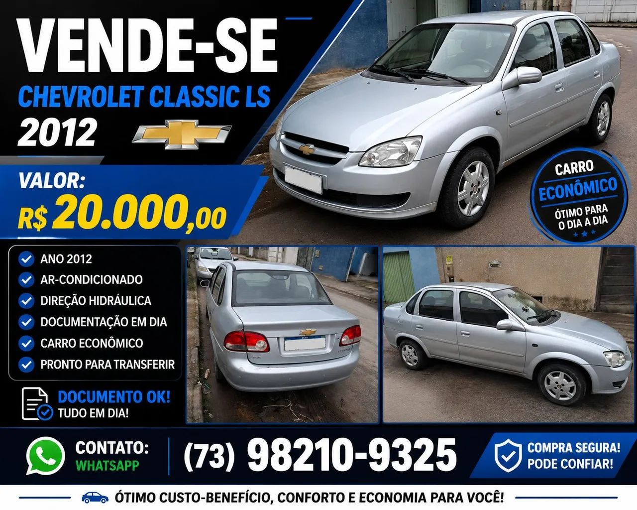 Chevrolet Classic Classic Life/LS 1.0 VHC FlexP. 4p 2012