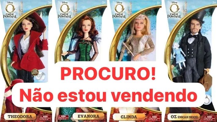 Bonecos Disney oz magico e poderoso live action wicked magico de oz Barbie  - Foto 3