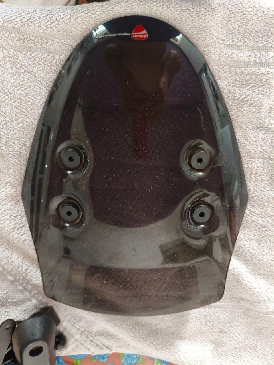 Pedaleiras originais e manetes de freio e embreagem e bolha frontal Ducati Diavel - Foto 10