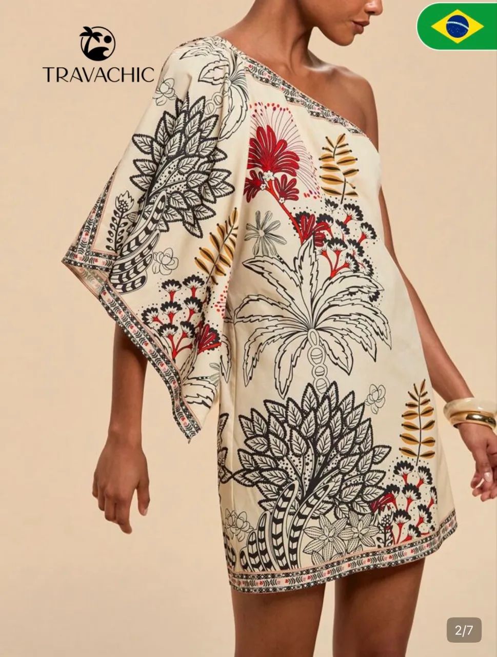 Vestido nula manga 