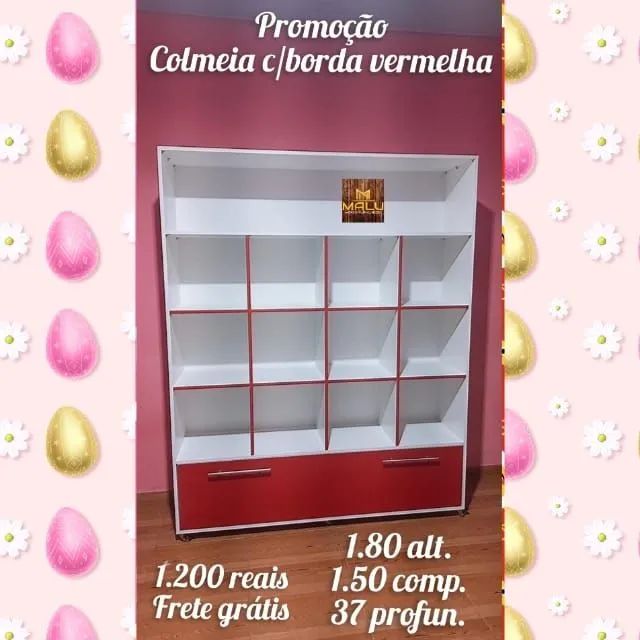 Colmeia com borda vermelha 