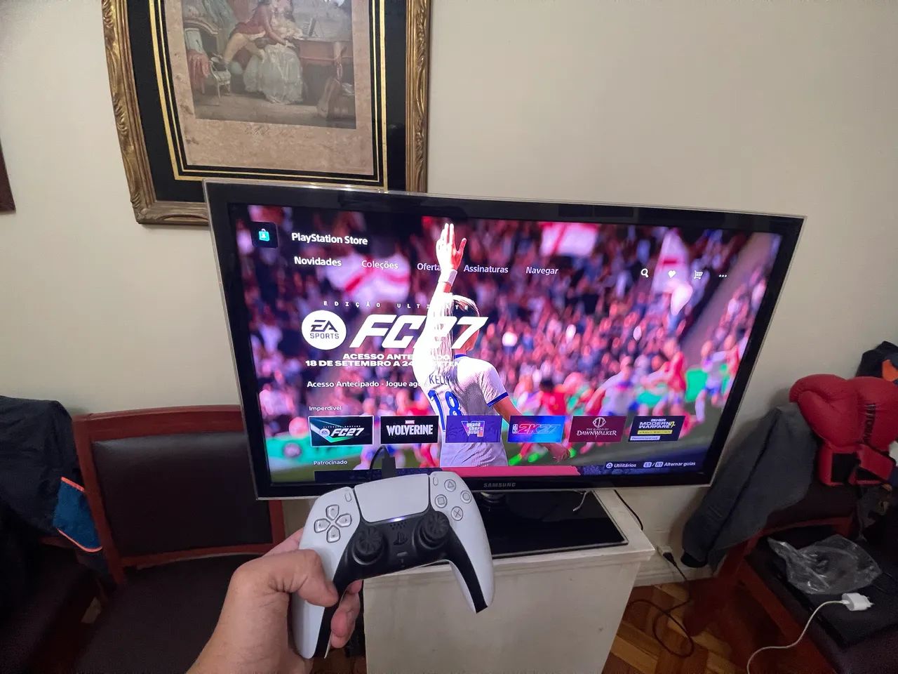 PS5 PRO 2TB com leitor de disco, controle e caixas - Foto 4