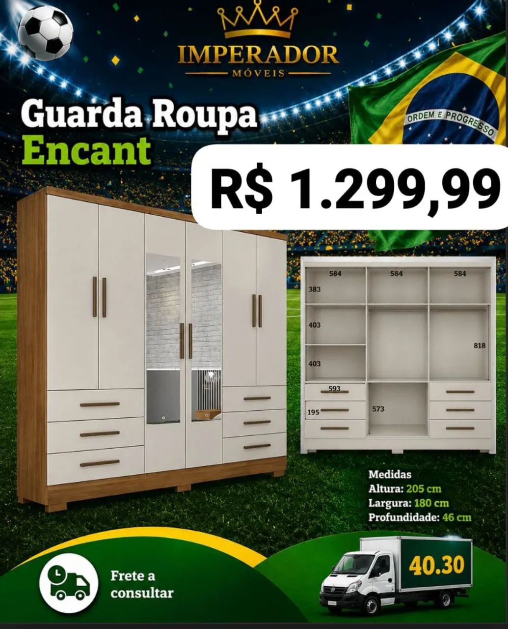 GUARDA ROUPA FRETE GRÁTIS  - Foto 5