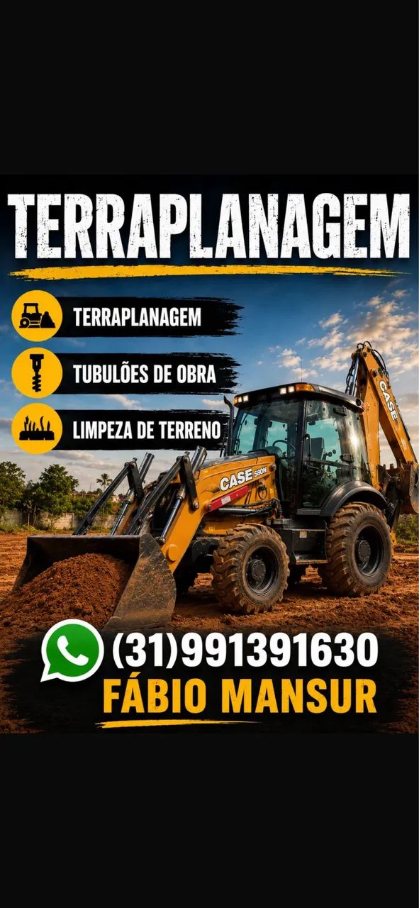 Terraplanagem furamos  Tubulão 
