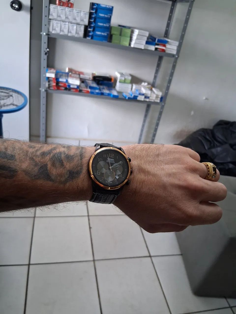 VENDO RELÓGIO VIVARA CHRONOGRAPH QUARTZO 100% FUNCIONAL - Foto 3