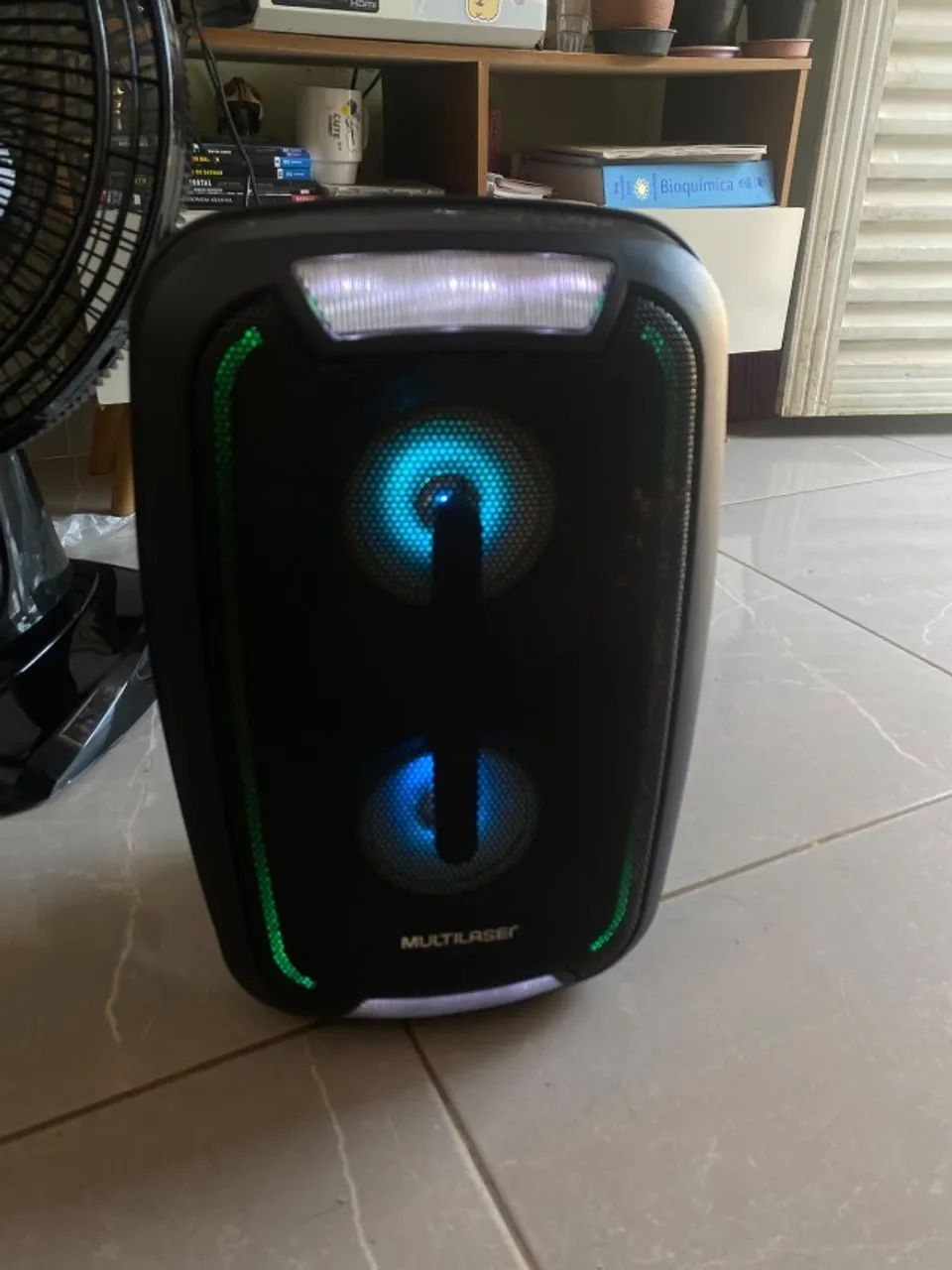  CAIXA DE SOM MULTILASER POTENTE - SOM + LED!