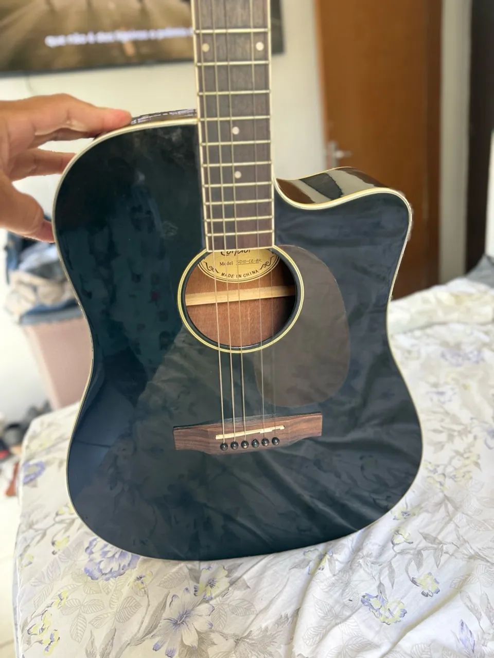 ? VIOLÃO CONDOR SD10CE-BK ELETROACÚSTICO - PRETO - Foto 2