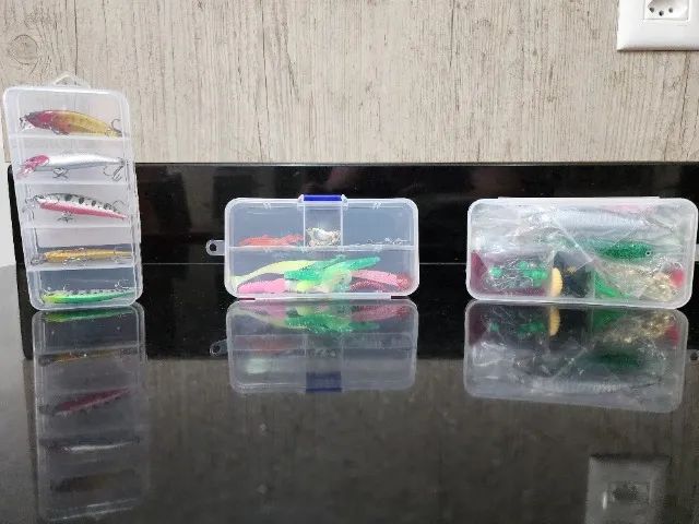 Kit Iscas Artificiais + 105 Peças | Pesca Tucunaré, Robalo + Branco - Foto 5
