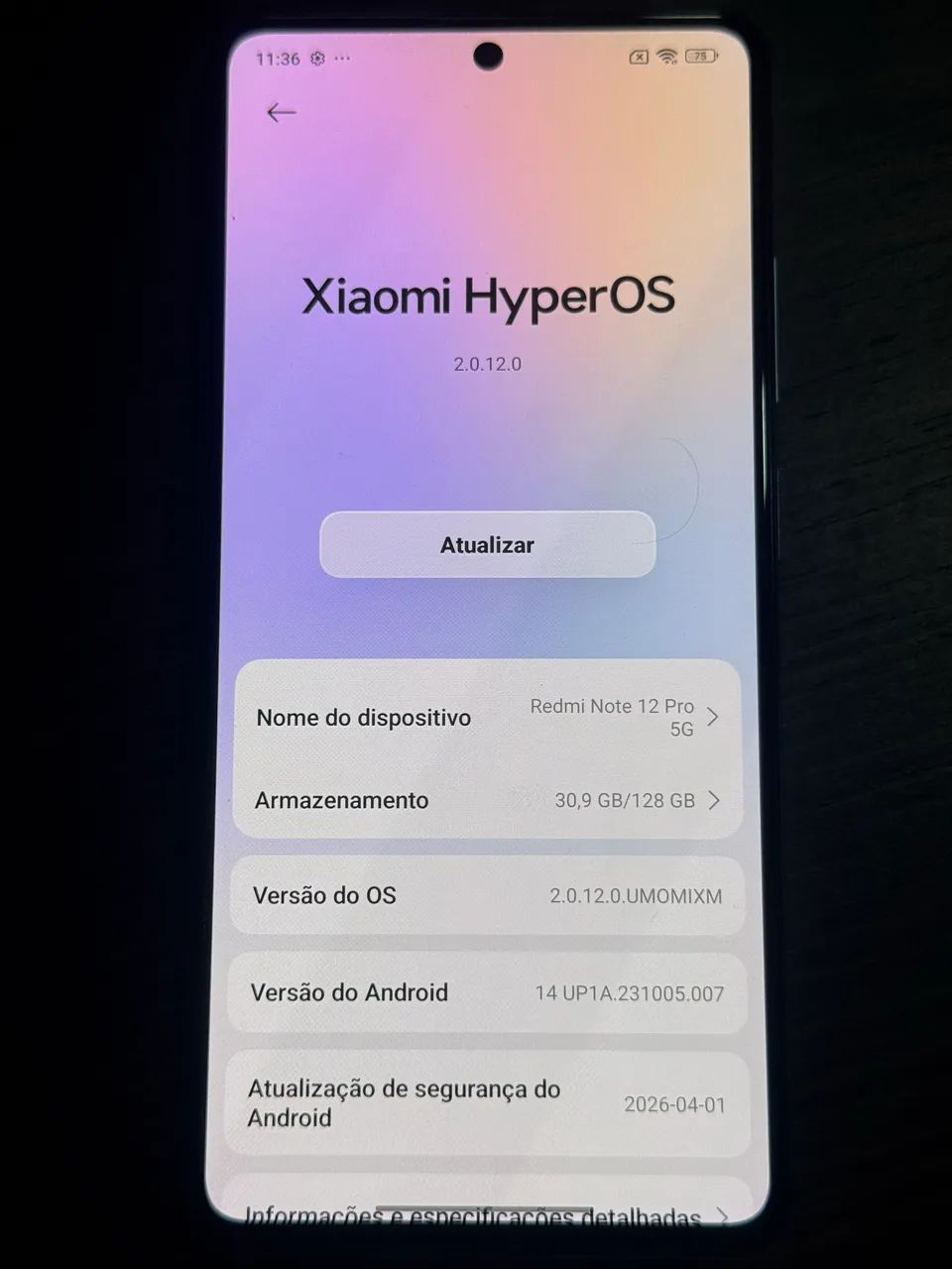Vendo Redmi Note 12 pro 5g ! Novinho !  - Foto 2