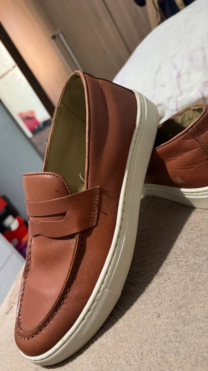 Tênis mocassim caramelo 150$ - Foto 2