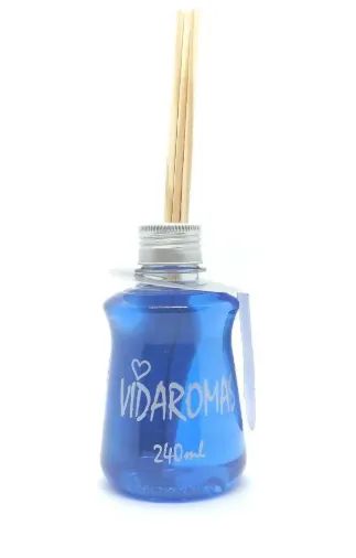 Aromatizador de Ambiente Vidaromas Varetas Bambu Orquídea Azul 240ml - Foto 2