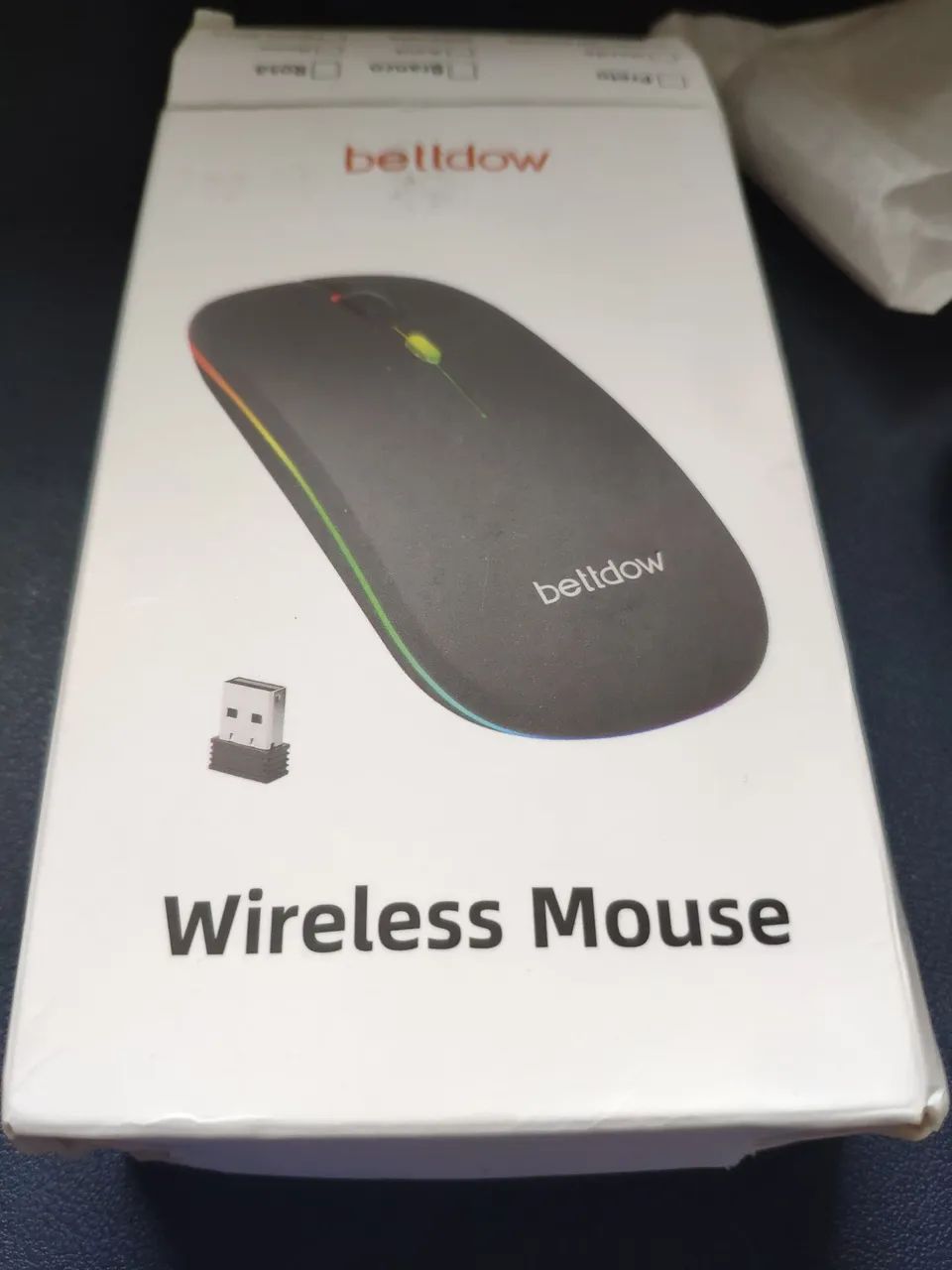 Mouse wireless e bluetooth prata Bettdow. Novo!