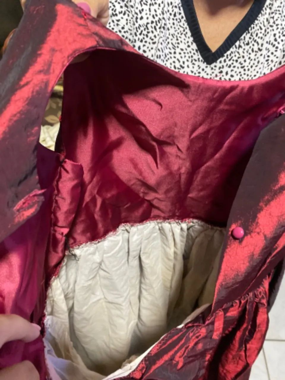 Vestido infantil vermelho - Foto 3