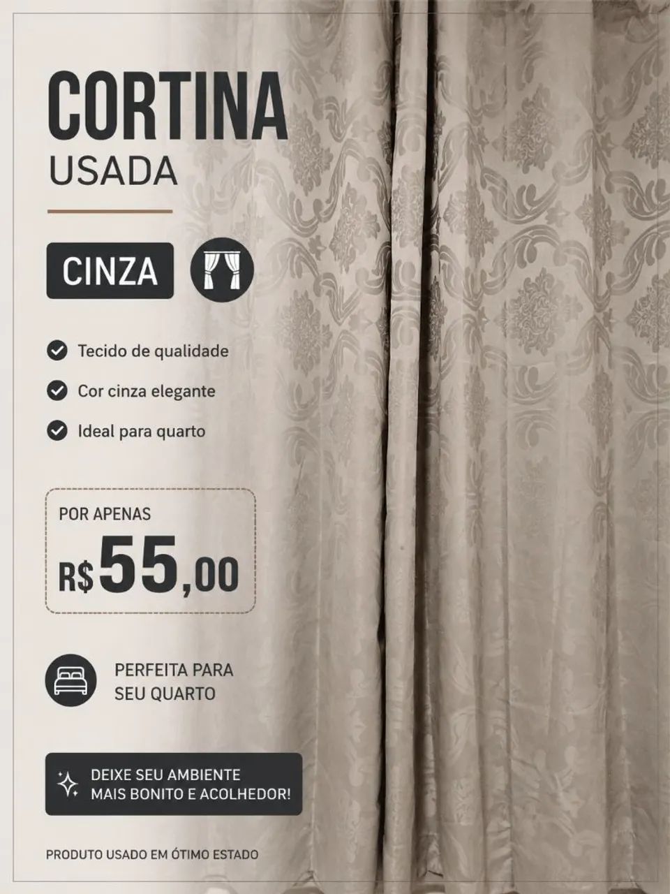 Cortina para quarto 