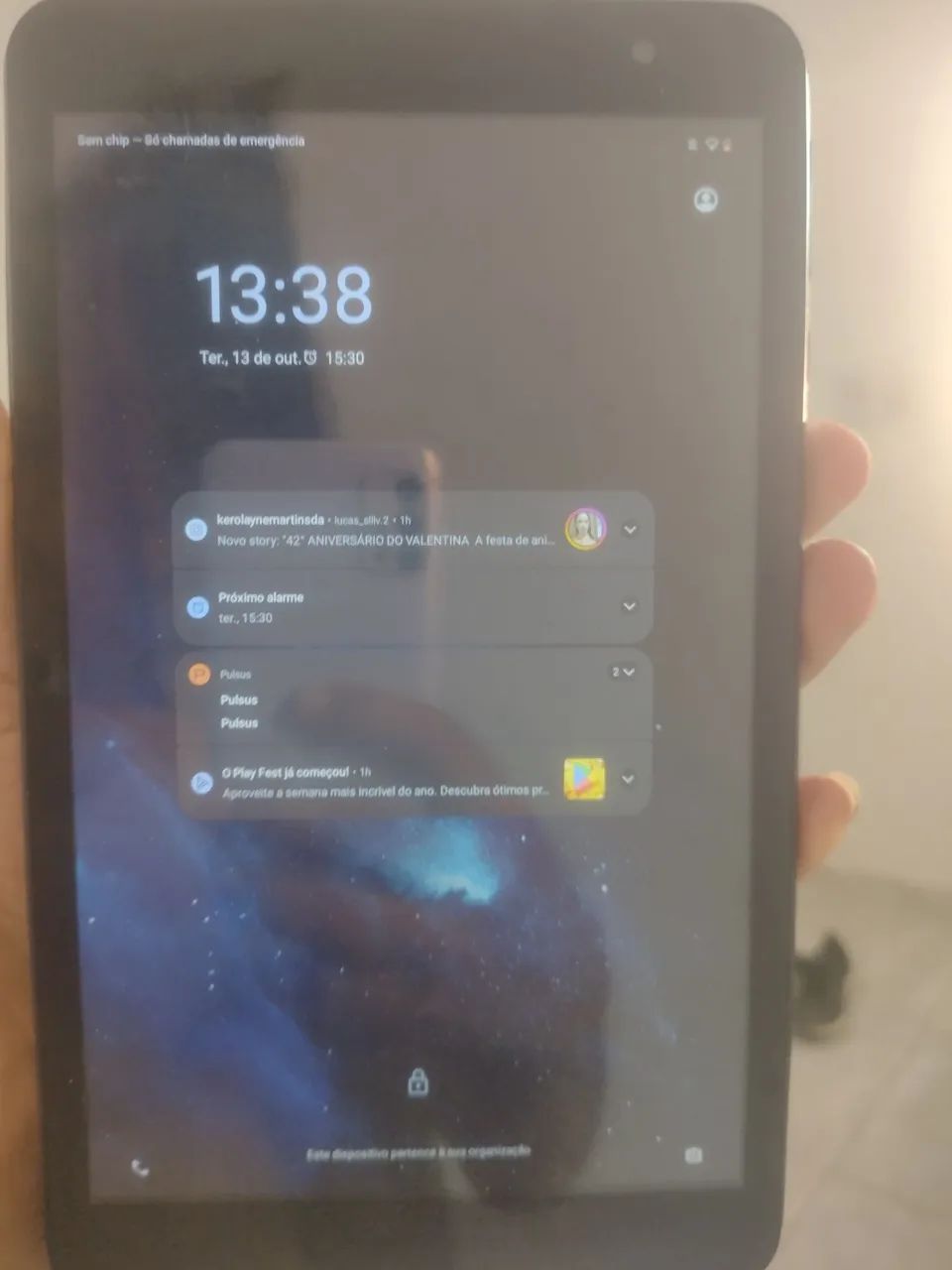 Tablet 64GB 4Gb ram funcionando tudo, bem rápido 