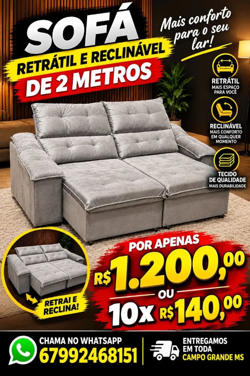 Sofa Retrátil