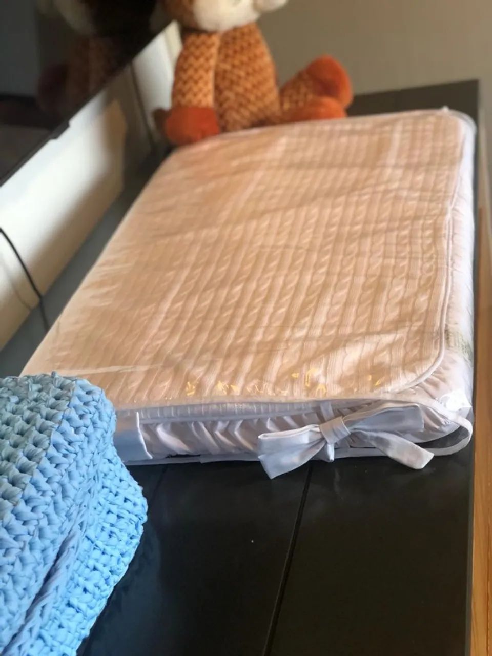 Trocador de fraldas Tricot luxo branco - Foto 4