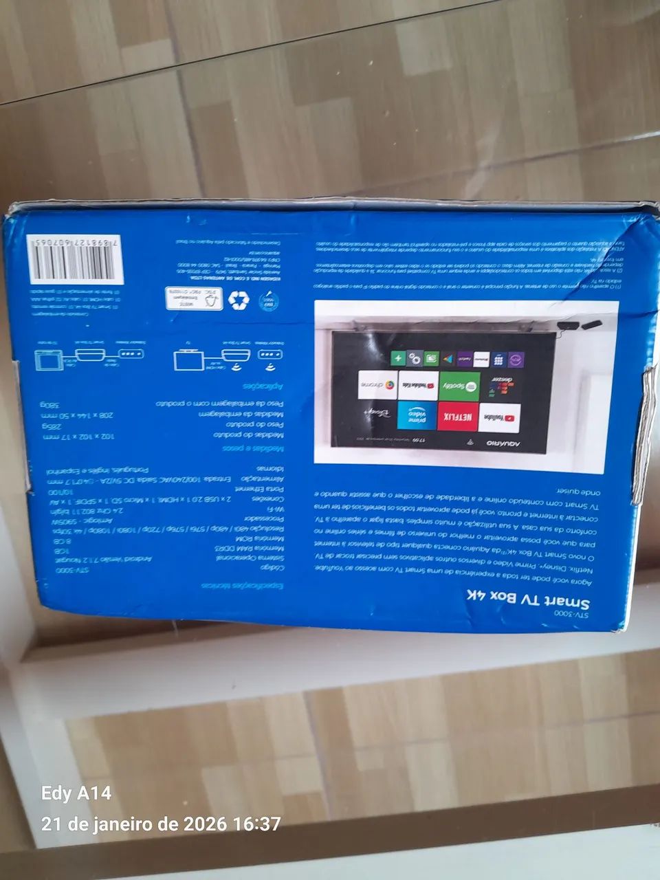 Tv box 4k aquário na caixa  - Foto 5