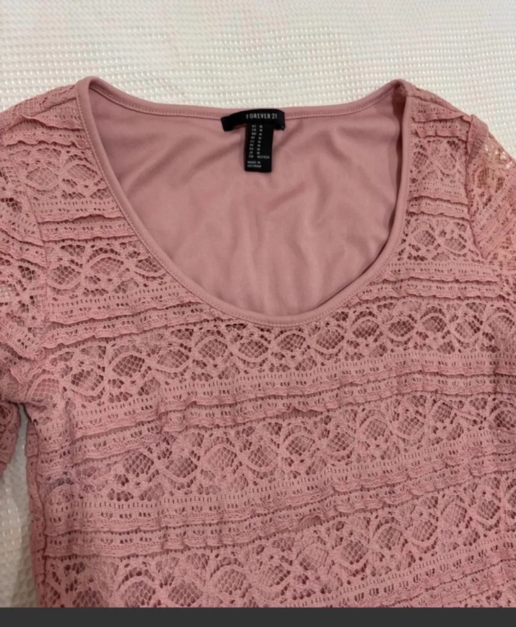 Vestido renda rosa - Foto 2