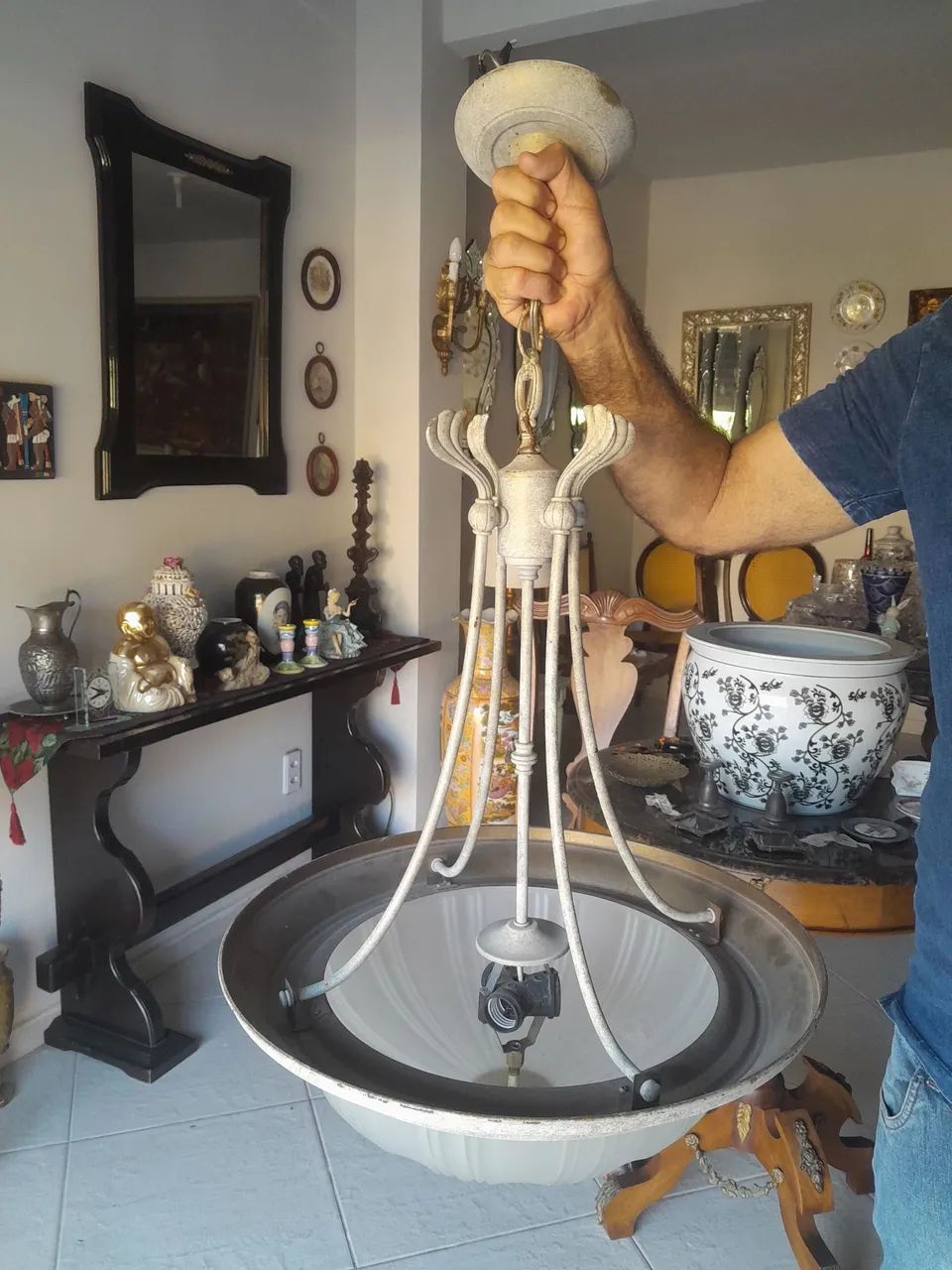 Lustre pendente vintage estilo classico