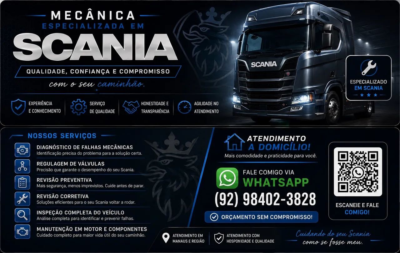 Mecânico especializado scania