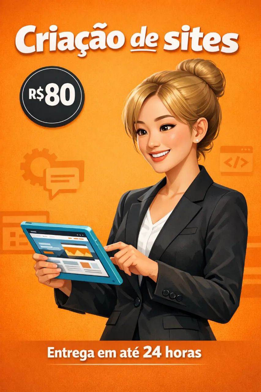 Site Profissional para Empresas e Negócios - R$80