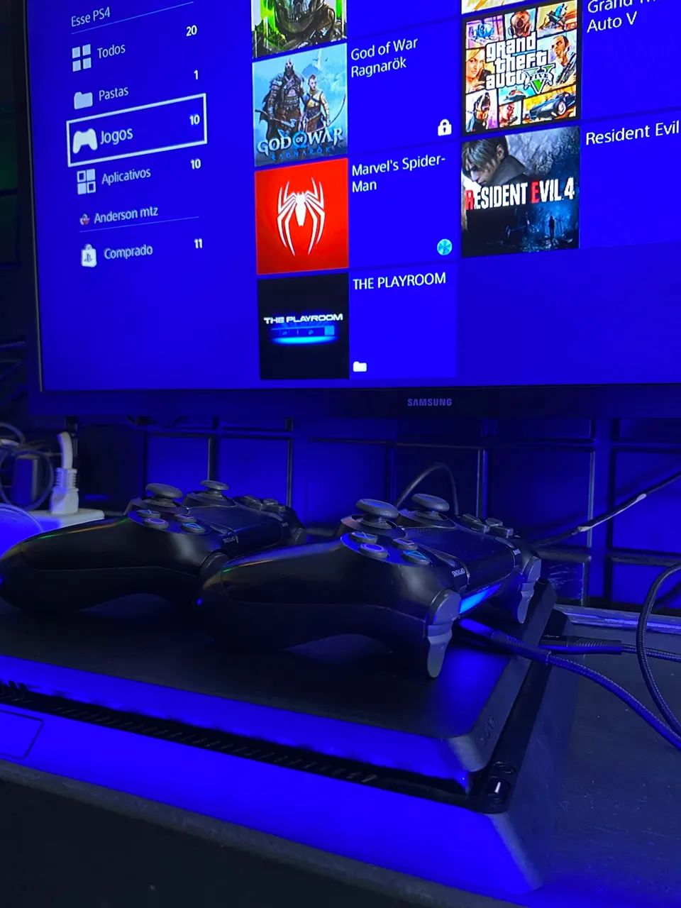 PS4 SLIM BLOQUEADO - COMPLETO - Foto 2