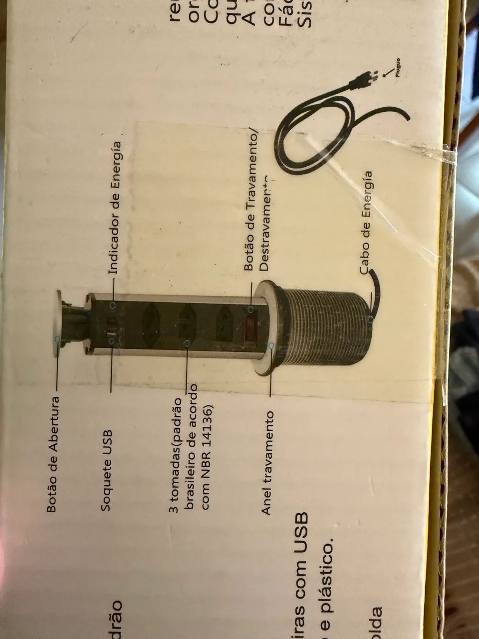 Torre de tomada bivolt, com 3 tomadas e USB - Foto 2