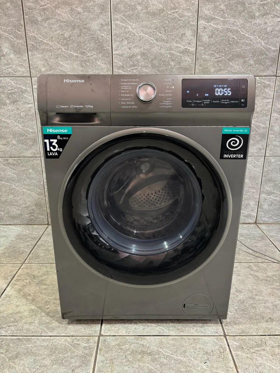 LAVA E SECA HISENSE INOX 13KG