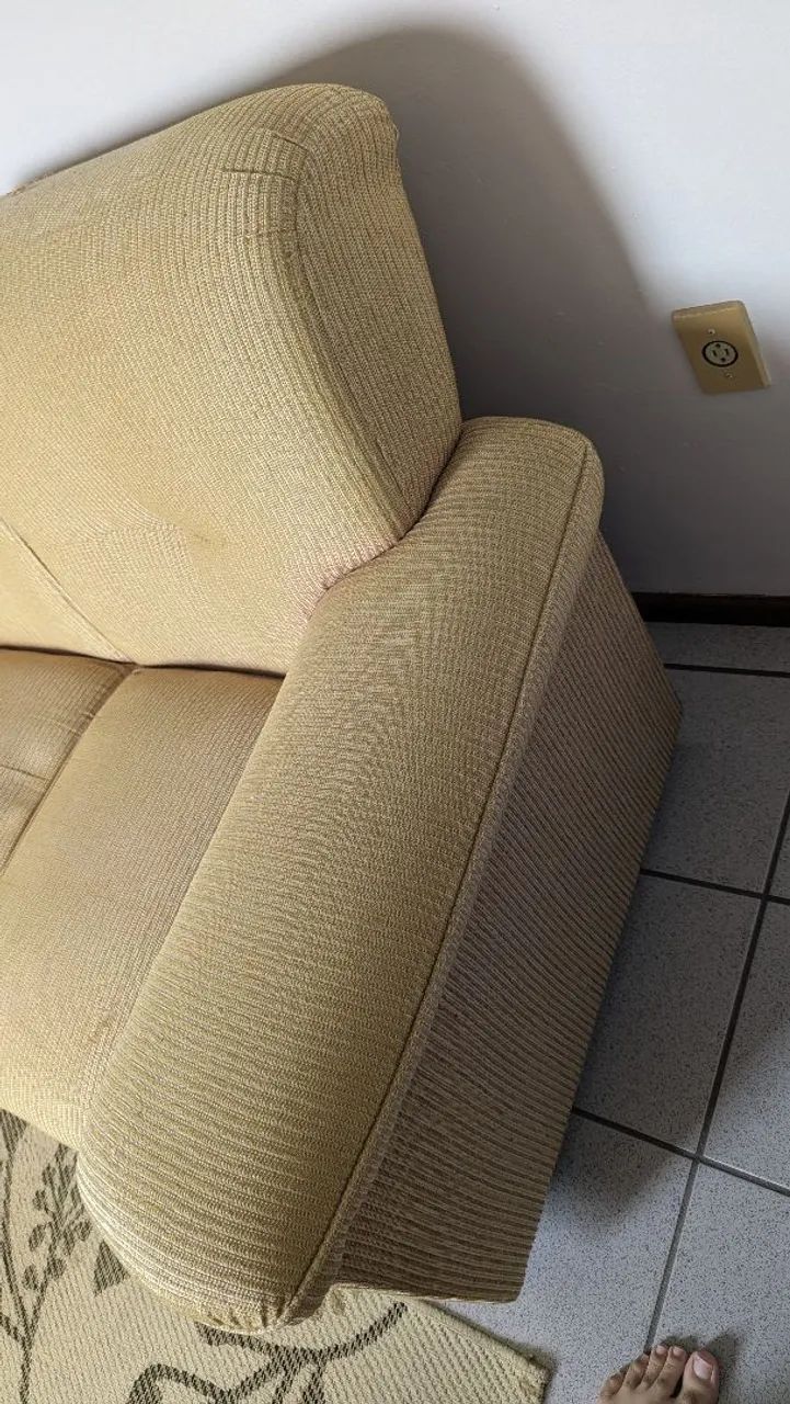 Sofá para sala 2 lugares (usado) - Foto 3