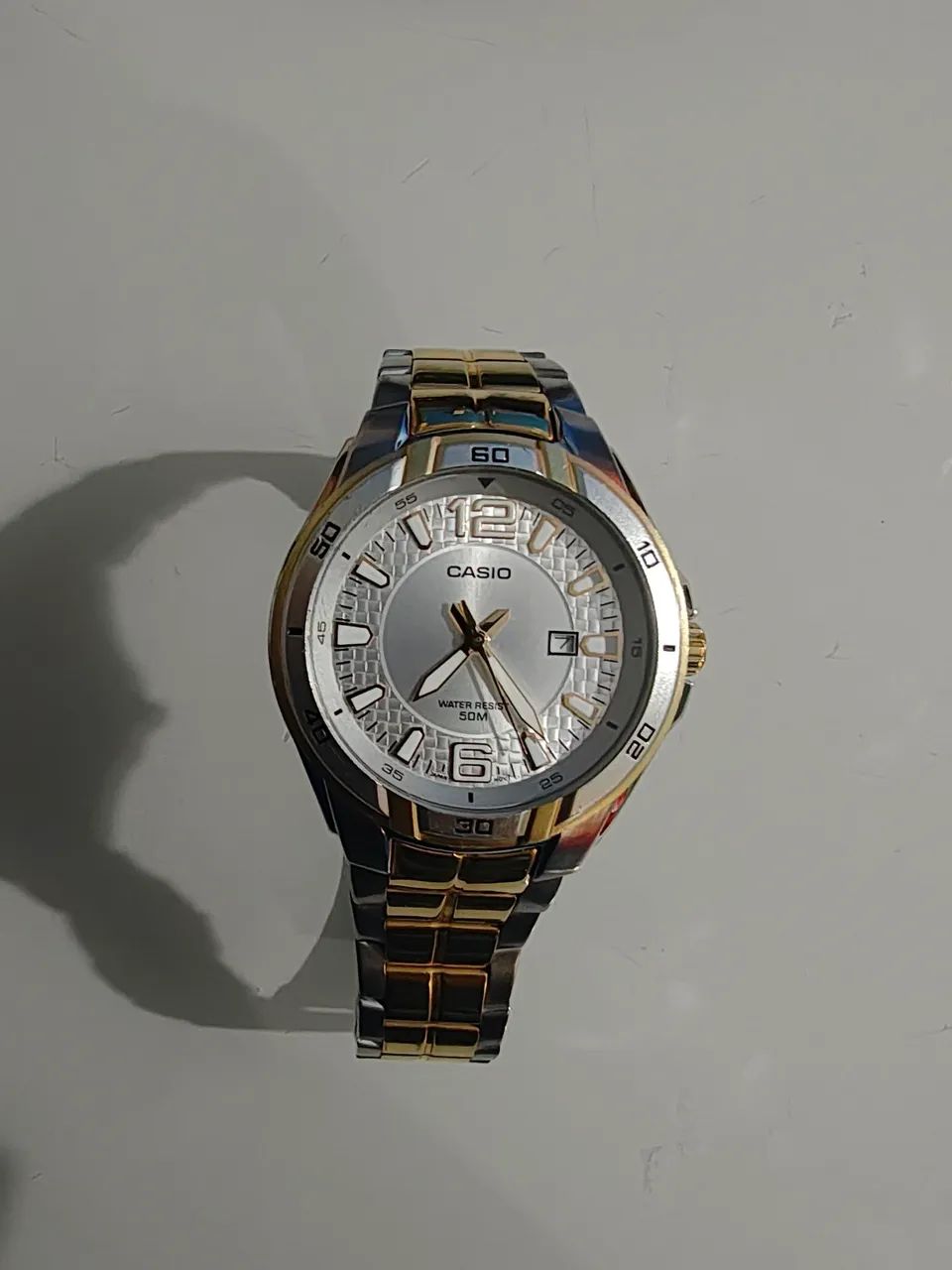 RELOGIO CASIO PONTEIRO DOURADO 