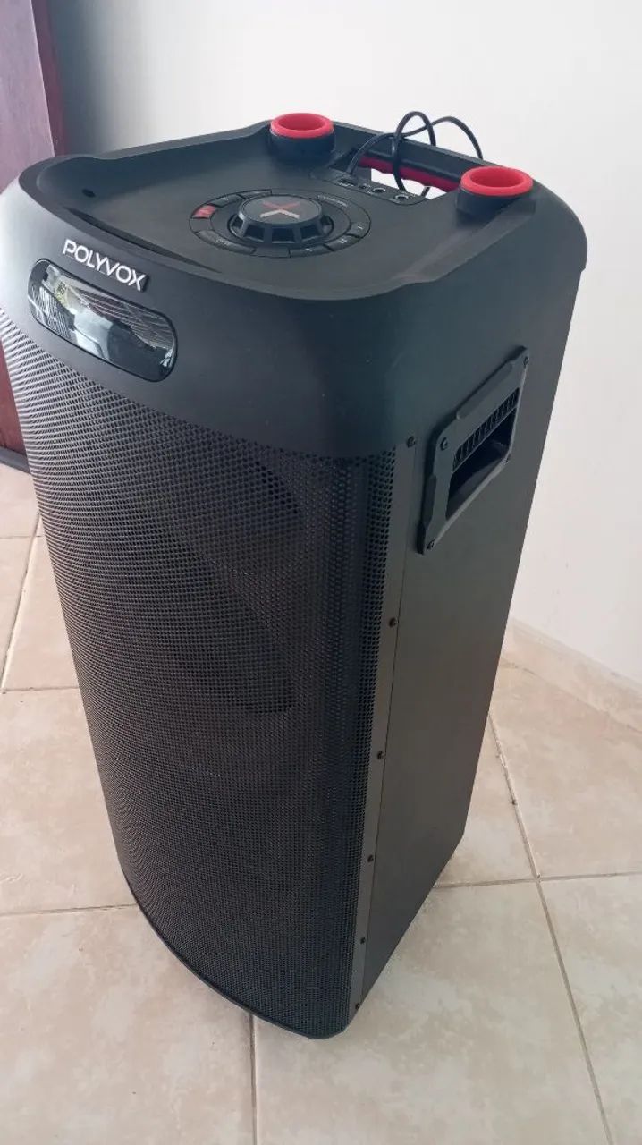 Caixa som Polyvox 2000W bivolt Ótimo estado - Foto 3