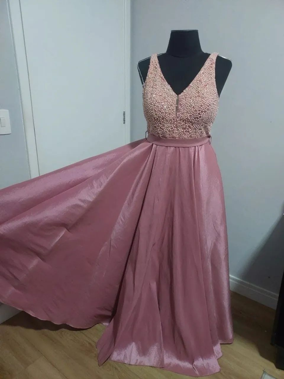 Vestido festa rosa
