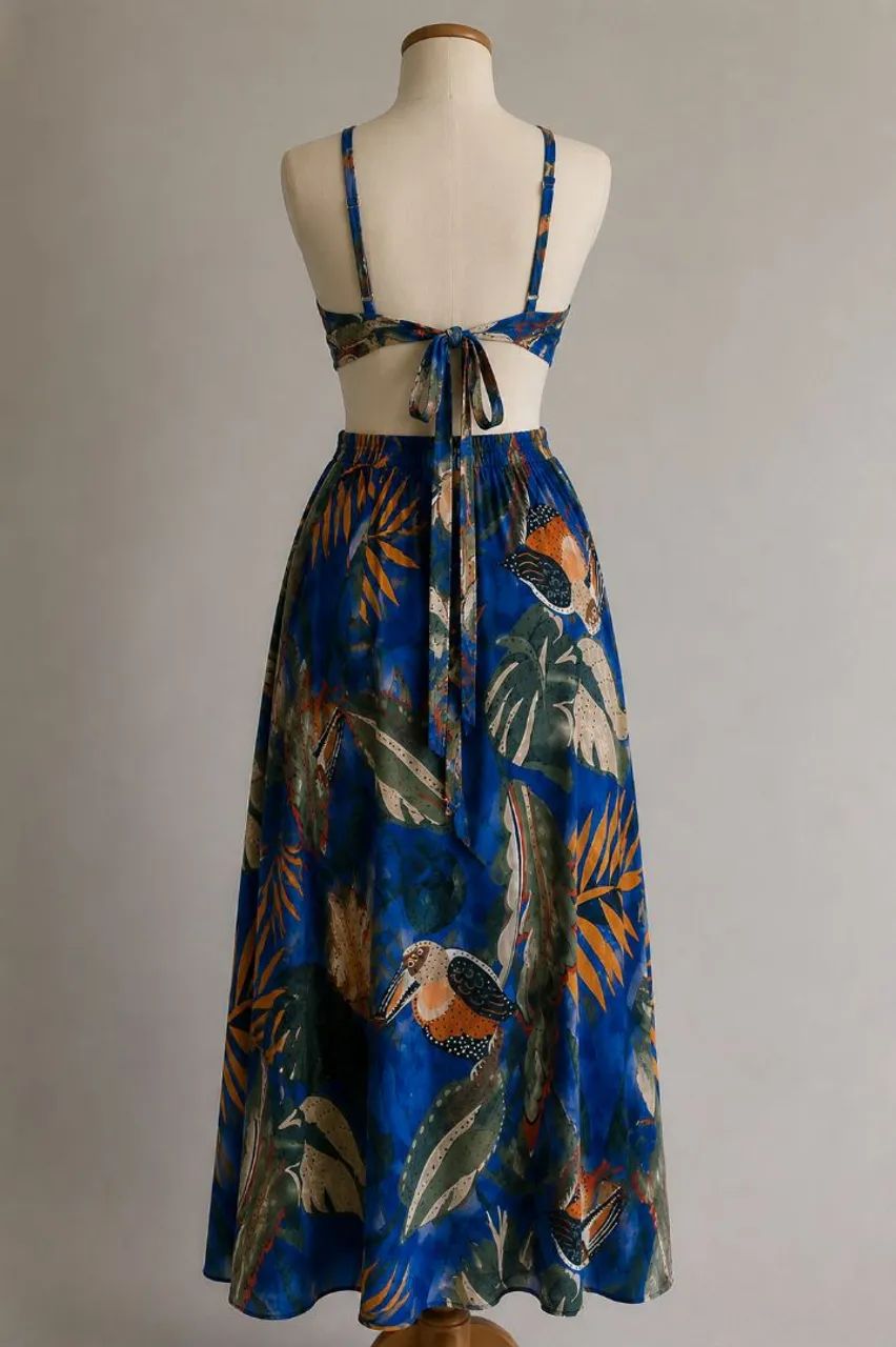 VESTIDO LONGO FLORAL - Foto 2