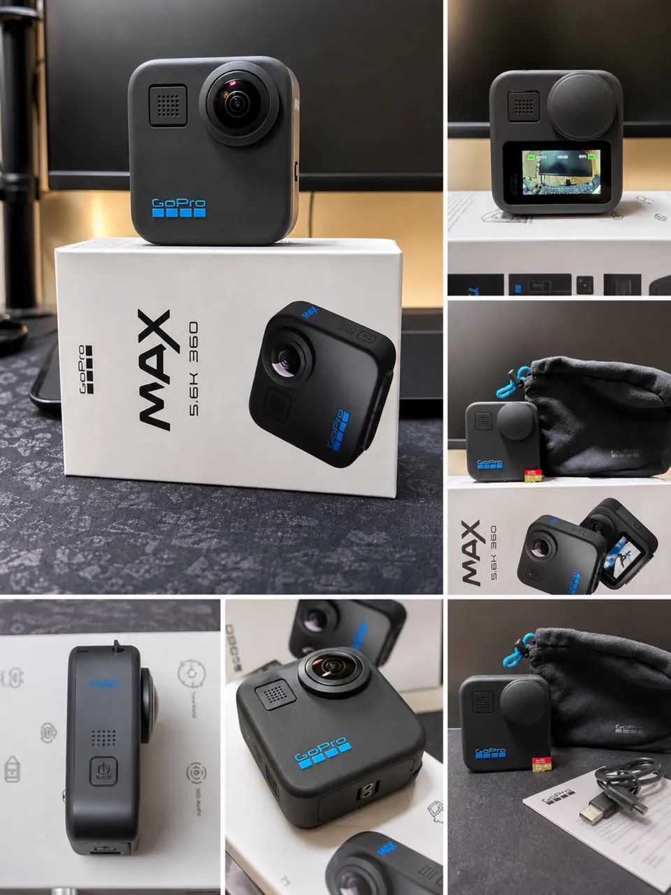 GoPro MAX 360 + Cartão de Memória 256GB - Completa e Pronta para Uso! - Foto 6